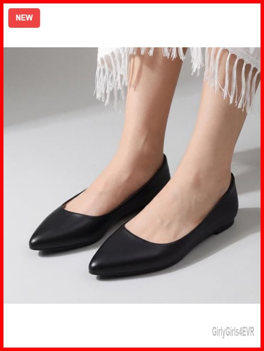 Classic Pointed Toe Ballet Flats Comfortable Slip On Dress Shoes Work Office - Picture 2 of 6